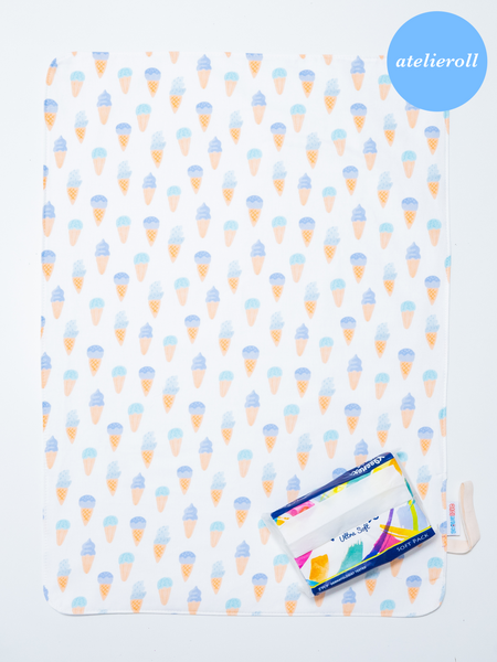 Waterproof Changing Mat - Ice Cream