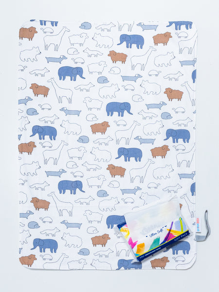 Waterproof Changing Mat - Animal Nursery