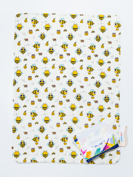 Waterproof Changing Mat - Bumblebee Garden