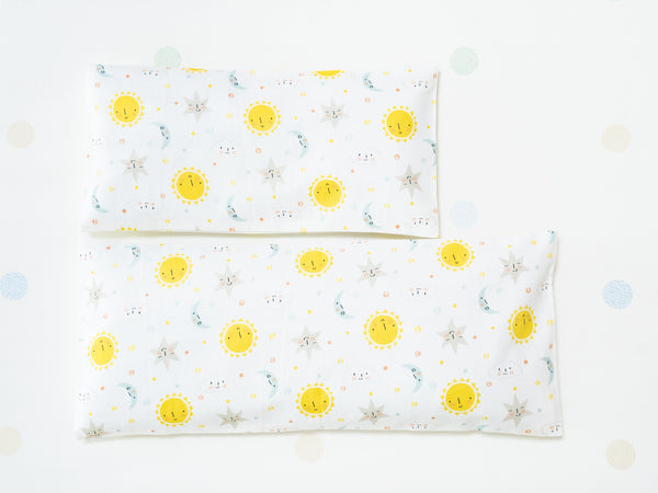 Beansprout Husk Pillow - Sun Moon Stars