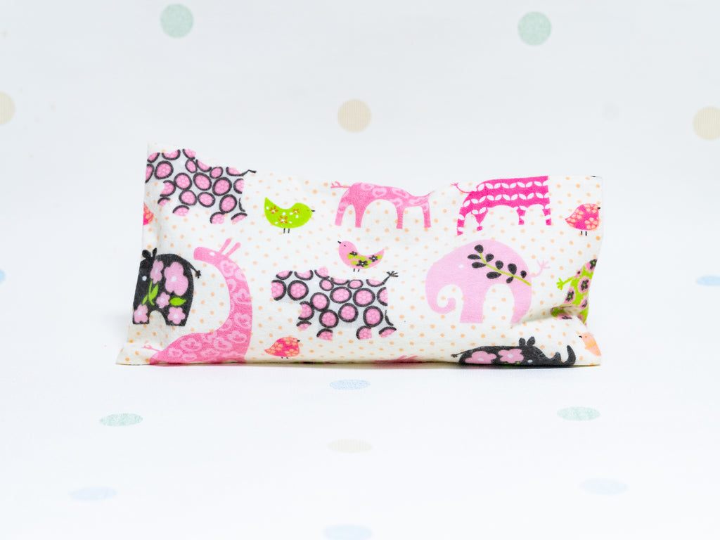 Beansprout Husk Pillow - Pink Mystical Animals (Flannel) (Traveller)