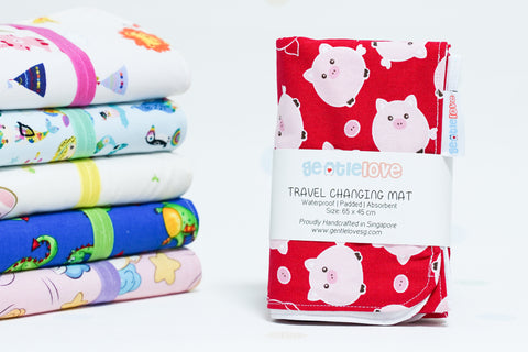 Waterproof Changing Mat - Red Piggy (Large)