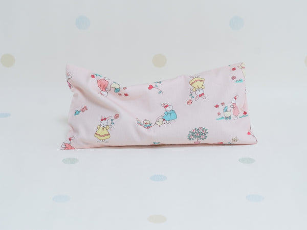 Beansprout Husk Pillow - Pink Garden Bunnies