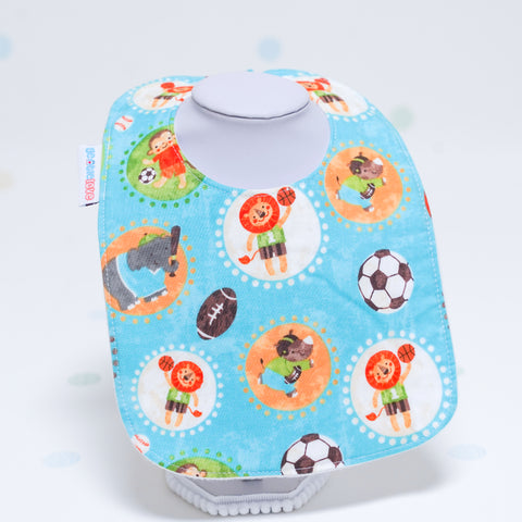 Baby Bib - Sporty Animals