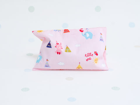 Beansprout Husk Pillow - Camping Buddies Pink (Handy)