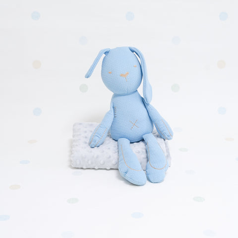 Cotton Plush Bunny - Blue