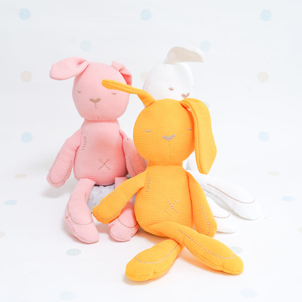 Cotton Plush Bunny - Yellow