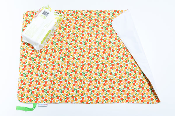 Waterproof Changing Mat - Petite Oranges (Large)