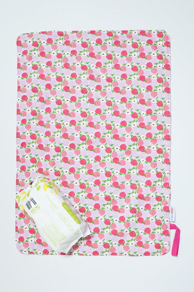 Waterproof Changing Mat - Sweet Peaches (Large)