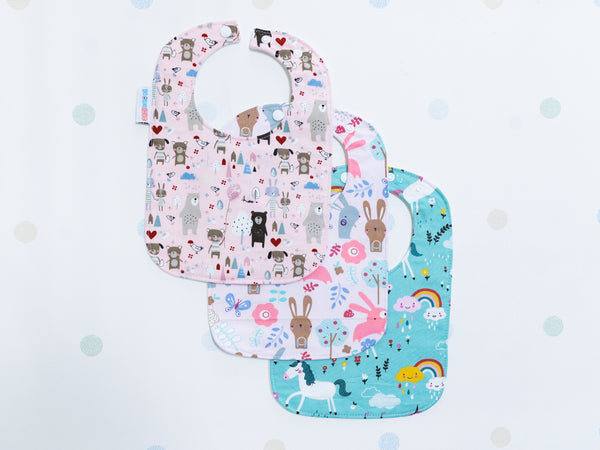 Baby Bib - Unicorns Rainbows