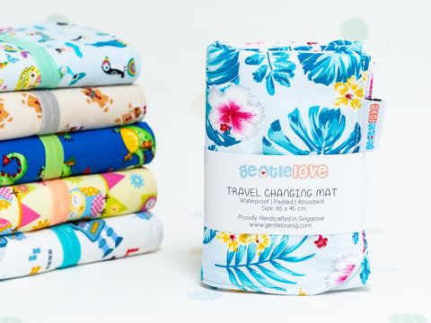 Waterproof Changing Mat - Tropical Ferns