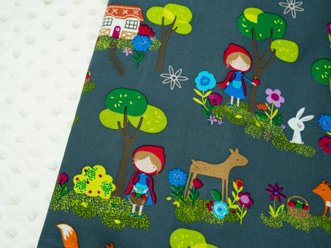 Minky Blanket - Little Red Woods