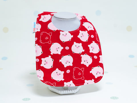 Baby Bib - Oink Red