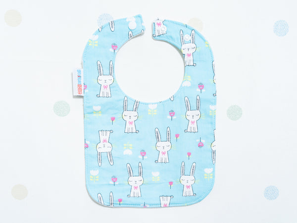 Baby Bib - Mint Bunnies