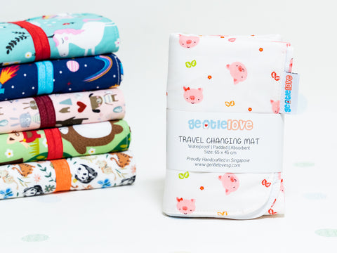 Waterproof Changing Mat - Piggy (Large)