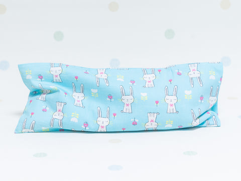 (BACKORDER) Beansprout Husk Pillow - Mint Bunnies