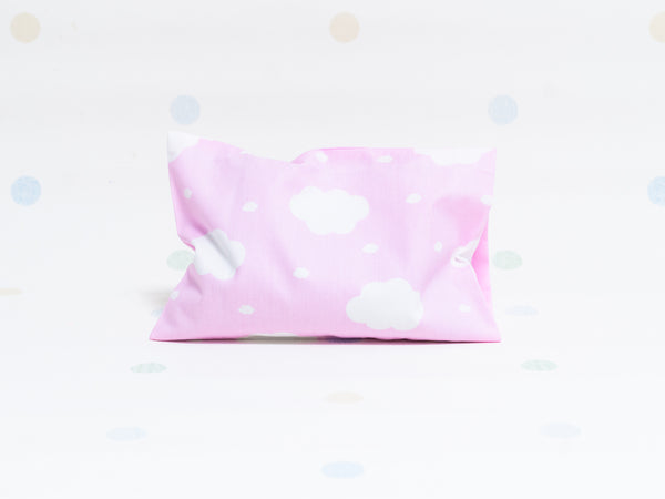 Beansprout Husk Pillow - Fluffy Clouds Pink