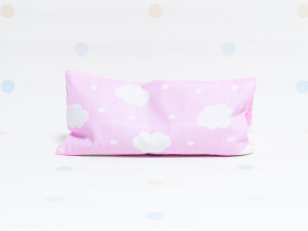 Beansprout Husk Pillow - Fluffy Clouds Pink