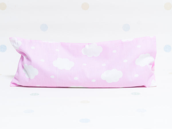 Beansprout Husk Pillow - Fluffy Clouds Pink