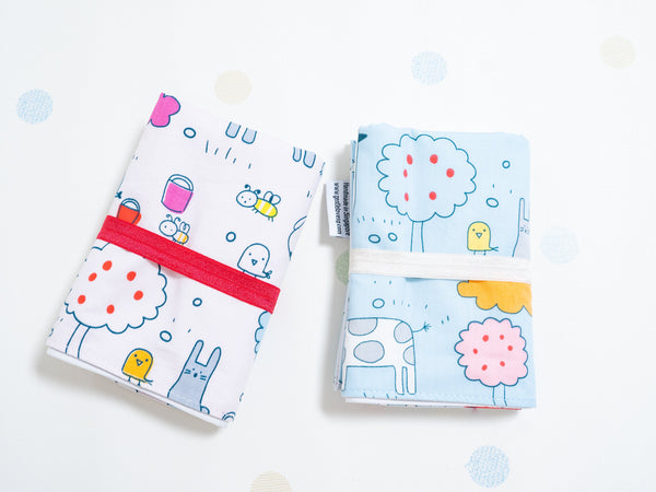 Waterproof Changing Mat - Whimsical Animals Pink