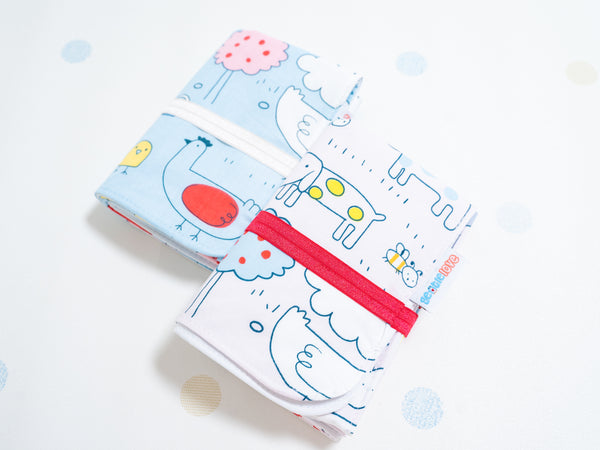 Waterproof Changing Mat - Whimsical Animals Pink