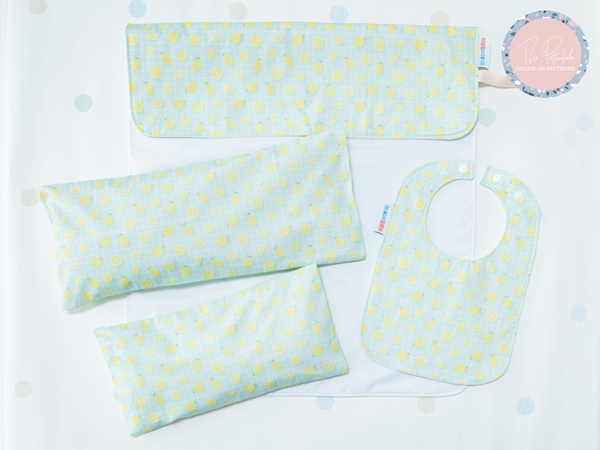 Waterproof Changing Mat - Lemon Party